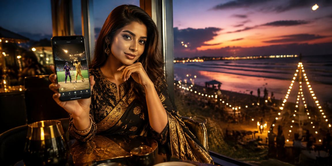 চট্টগ্রাম সৈকতে ক্রিকেট বেটিং উপভোগ করছেন একজন খেলোয়াড়